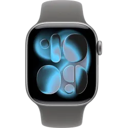 Apple Watch 11 42мм Спортивный ремешок (Серый космос/Серый)