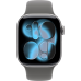 Apple Watch 11 42mm Sport Band (серый космос/серый)