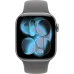 Apple Watch 11 42мм Спортивный ремешок (Серый космос/Серый)