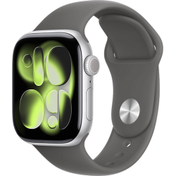 Apple Watch 11 42mm Sport Band (серебристый/серый)