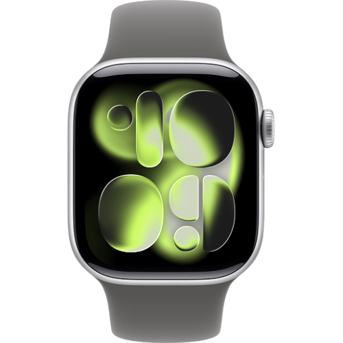 Apple Watch 11 42mm Sport Band (серебристый/серый)