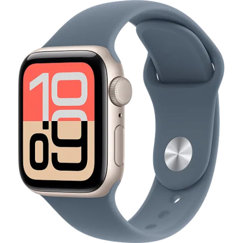 Apple Watch SE 3 44мм Спортивный ремешок (Сияющая звезда/Синий)