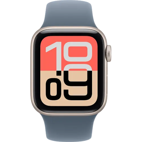 Apple Watch SE 3 44мм Спортивный ремешок (Сияющая звезда/Синий)