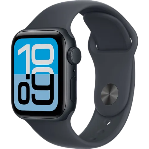 Apple Watch SE 3 40мм Спортивный ремешок (Чёрный)