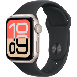 Apple Watch SE 3 40mm Sport Band (сияющая звезда/черный)