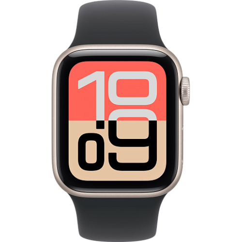 Apple Watch SE 3 44mm Sport Band (сияющая звезда/черный)