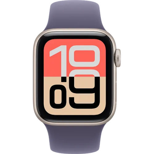 Apple Watch SE 3 44мм Спортивный ремешок (Сияющая звезда/Фиолетовый)