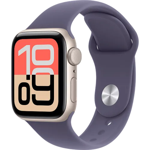 Apple Watch SE 3 44мм Спортивный ремешок (Сияющая звезда/Фиолетовый)