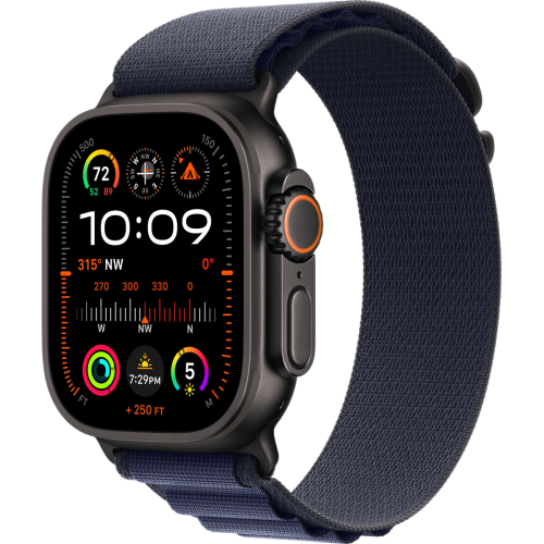 Apple Watch Ultra 2 2024 Black 49мм Alpine Loop (Синий)