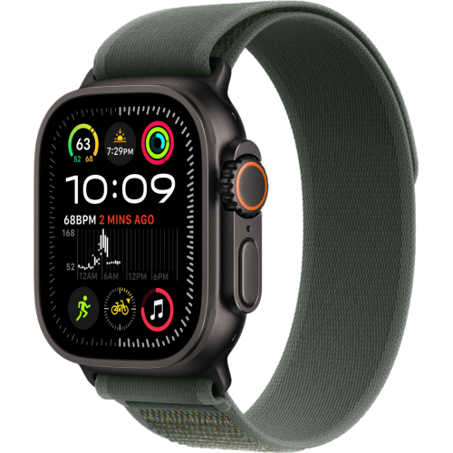 Apple Watch Ultra 2 2024 Black 49мм Trail Loop (Зеленый)