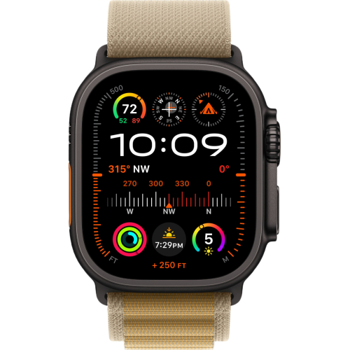 Apple Watch Ultra 2 2024 Black 49мм Alpine Loop (Коричневый)