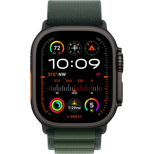 Apple Watch Ultra 2 2024 Black 49мм Alpine Loop (Зеленый)