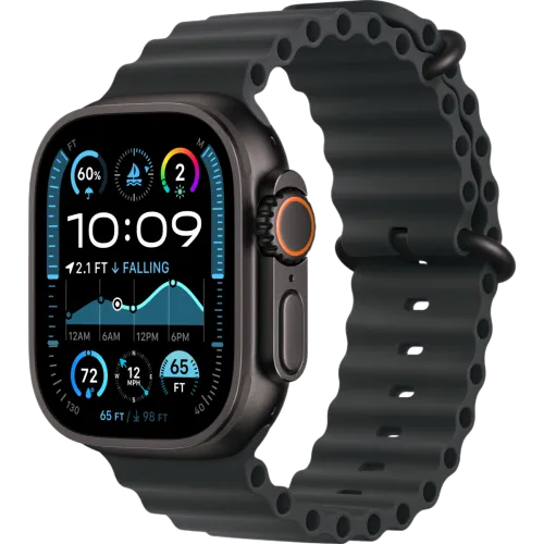 Apple Watch Ultra 2 2024 49мм Океаническая петля (Чёрный/Чёрный)