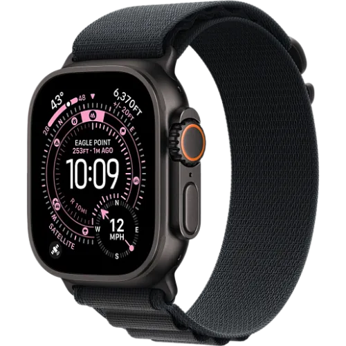 Apple Watch Ultra 3 49мм Альпийская петля (Чёрный/Чёрный)