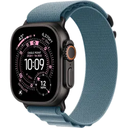 Apple Watch Ultra 3 49мм Альпийская петля (Чёрный/Голубой)