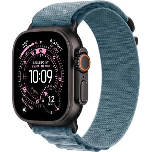 Apple Watch Ultra 3 49mm альпийская петля (black/голубой)