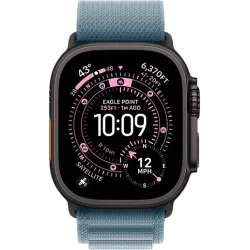 Apple Watch Ultra 3 49мм Альпийская петля (Чёрный/Голубой)