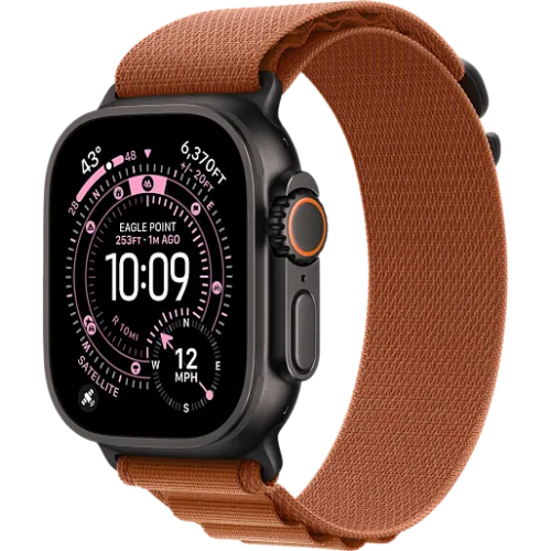 Apple Watch Ultra 3 49мм Альпийская петля (Чёрный/Терракотовый)