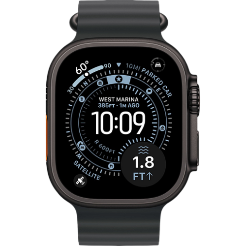 Apple Watch Ultra 3 49mm океаническая петля (black/черный)