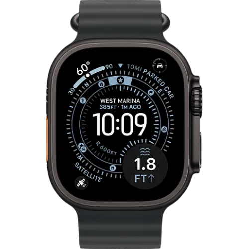 Apple Watch Ultra 3 49мм Океаническая петля (Чёрный/Чёрный)