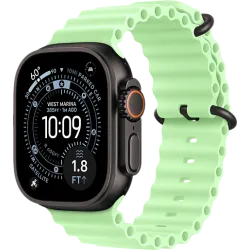 Apple Watch Ultra 3 49мм Океаническая петля (Чёрный/Зелёный)