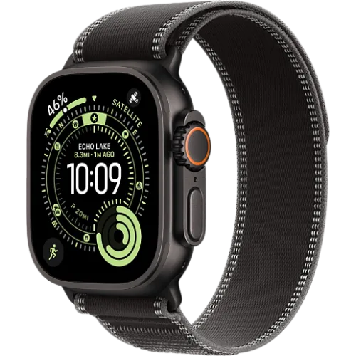 Apple Watch Ultra 3 49мм Походная петля (Чёрный/Чёрный)