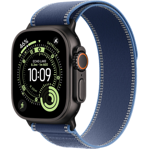 Apple Watch Ultra 3 49mm походная петля (black/синий)