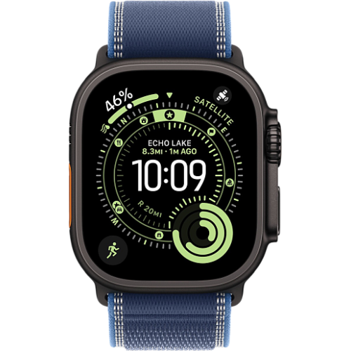 Apple Watch Ultra 3 49mm походная петля (black/синий)