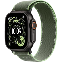 Apple Watch Ultra 3 49мм Походная петля (Чёрный/Зелёный)
