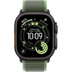 Apple Watch Ultra 3 49мм Походная петля (Чёрный/Зелёный)