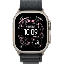 Apple Watch Ultra 3 49мм Альпийская петля (Натуральный титан/Чёрный)