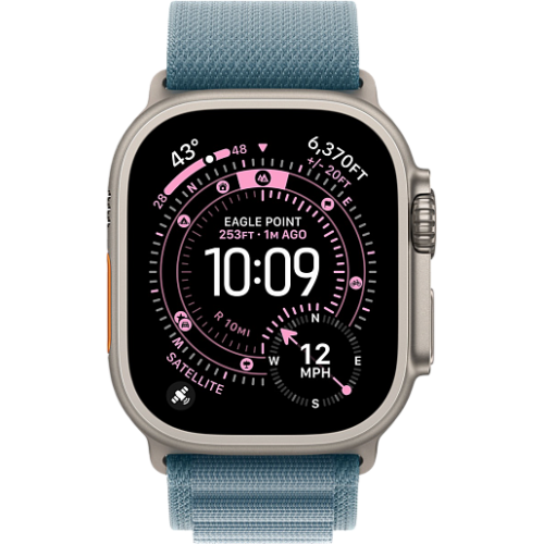 Apple Watch Ultra 3 49mm альпийская петля (natural/голубой)