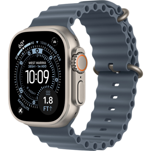 Apple Watch Ultra 3 49mm океаническая петля (natural/синий)