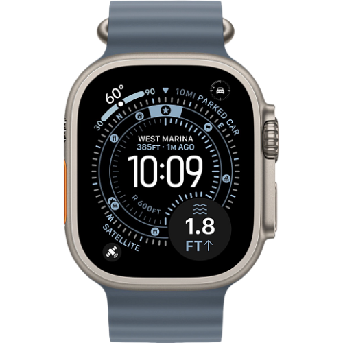 Apple Watch Ultra 3 49mm океаническая петля (natural/синий)