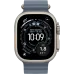 Apple Watch Ultra 3 49мм Океаническая петля (Натуральный титан/Синий)
