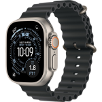 Apple Watch Ultra 3 49мм Океаническая петля (Натуральный титан/Чёрный)