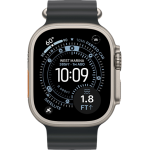 Apple Watch Ultra 3 49мм Океаническая петля (Натуральный титан/Чёрный)