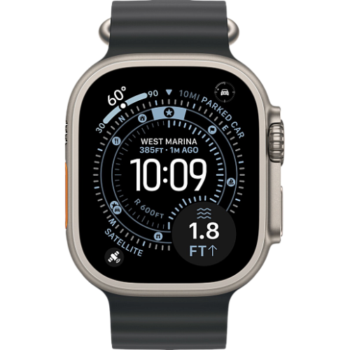 Apple Watch Ultra 3 49mm океаническая петля (natural/черный)