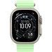Apple Watch Ultra 3 49мм Океаническая петля (Натуральный титан/Зелёный)