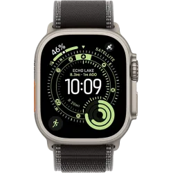 Apple Watch Ultra 3 49мм Походная петля (Натуральный титан/Чёрный)