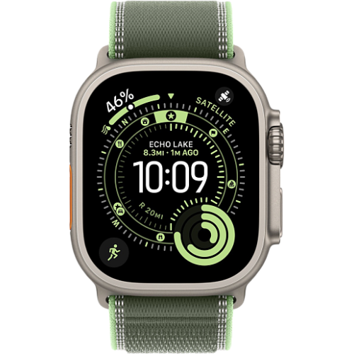 Apple Watch Ultra 3 49mm походная петля (natural/зеленый)