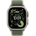 Apple Watch Ultra 3 49мм Походная петля (Натуральный титан/Зелёный)