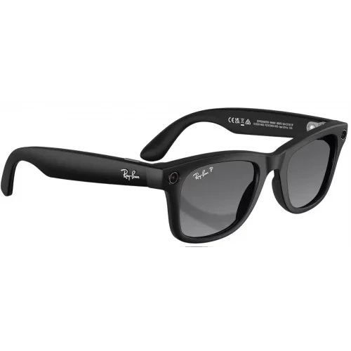 Умные очки Ray-Ban Meta* Wayfarer Gen 2 Matte Black, Поляризационные линзы Polar Gradient Graphite