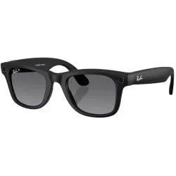 Умные очки Ray-Ban Meta* Wayfarer Gen 2 Matte Black Поляризационные линзы Polar Gradient Graphite