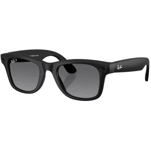 Умные очки Ray-Ban Meta* Wayfarer Gen 2 Matte Black, Поляризационные линзы Polar Gradient Graphite