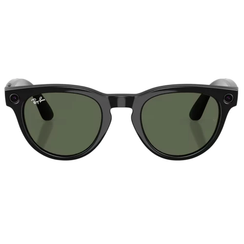 Умные очки Ray-Ban Meta* Headliner Gen 2 Shiny Black Солнцезащитные линзы G-15 Green