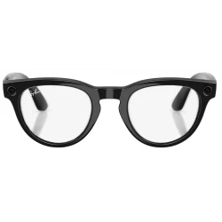 Умные очки Ray-Ban Meta* Headliner Gen 2 Shiny Black Фотохромные линзы Clear to Sapphire Transitions