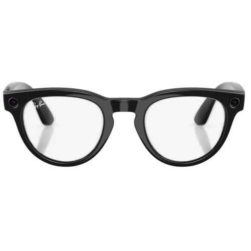 Умные очки Ray-Ban Meta* Headliner Gen 2 Shiny Black Фотохромные линзы Clear to Sapphire Transitions