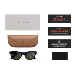 Умные очки Ray-Ban Meta* Skyler Gen 2 Shiny Black Солнцезащитные линзы G-15 Green