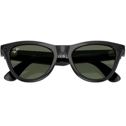 Умные очки Ray-Ban Meta* Skyler Gen 2 Shiny Black Солнцезащитные линзы G-15 Green